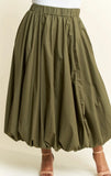In Her Element Skirt -Olive