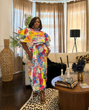 SPRING FLOWER BALLON PANT SET